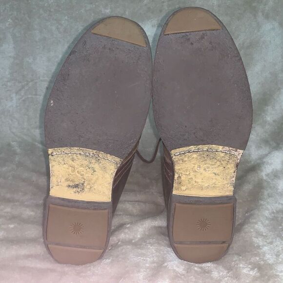 UGG‎ Mens Size 13 Energ Dagmann Brown Leather Laced Up Chukka Ankle Boots main image 4